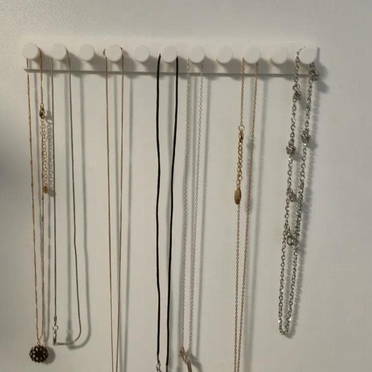 Organizador Porta Colares de Parede Ganchos - Suporte para Joias e Bijuterias Decorativo