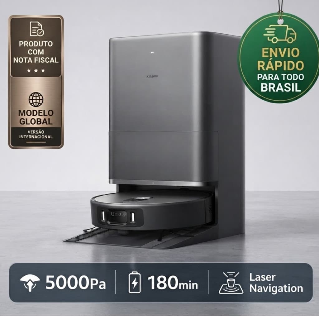 Robô Aspirador Robot Vacuum 6 Max 220V PV11GL Dark Gray Versão Global