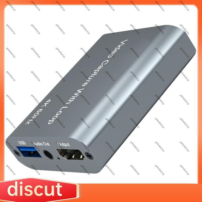 [gzhxdiizi1] Gravador De Jogos De Transmissão Ao Vivo Placa De Captura De Vídeo USB 4K @ 60Hz-Dispositivo Compatível 108