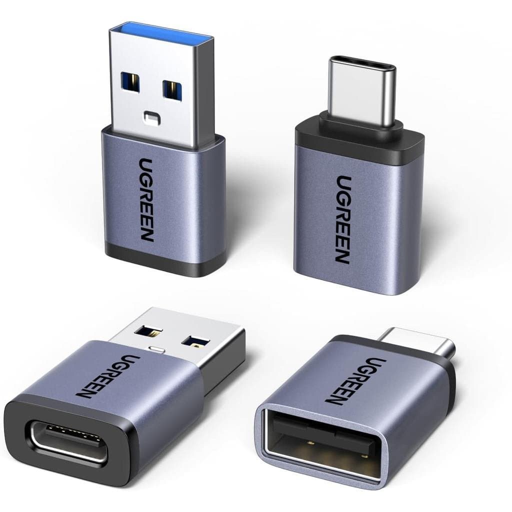 Adaptador UGREEN USB para USB C e Adaptador USB C para USB Combo 4-Pack, Adaptador Tipo C USBC de 10Gbps Compatível com
