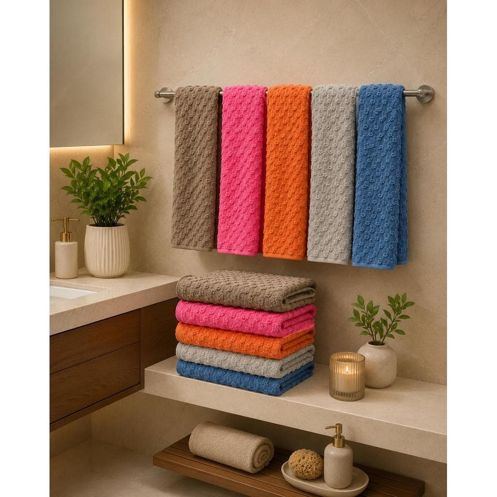 kit Toalha de Rosto Mágica Seca 6x Mais Alta Absorção 35x75cm