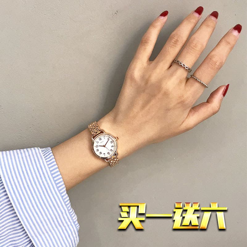 relogio feminino luxo relogio feminino pequeno Relógio feminino simples elegante pulseira ins estilo nicho luz luxo Retr