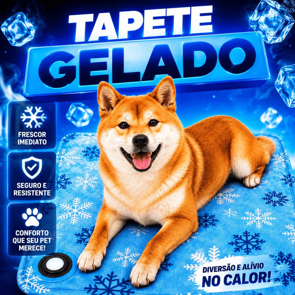 Tapete Pet Refrescante Gelado 50x60cm Para Cão E Gato Colchão Térmico Cães Cachorro Gatos Artigos Para Animais Estimação