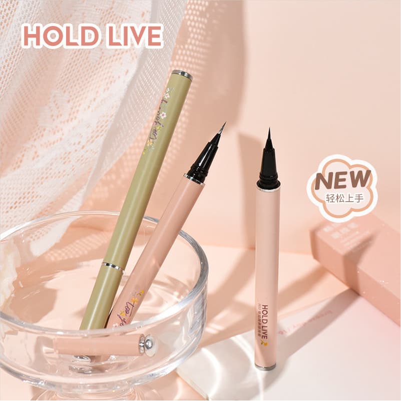 HOLD LIVE Delineador de linha de desenho suave ultrafino à prova d'água sem manchas delineador líquido de secagem rápida