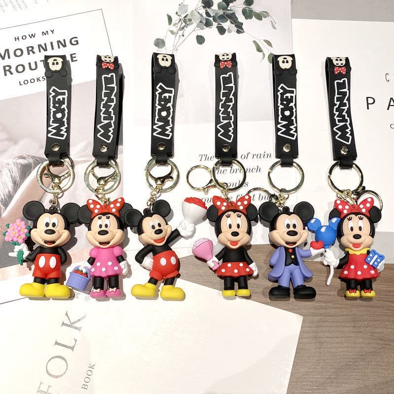 Mickey Minnie Chaveiro Pingente Amor Casal ConfissãO Chaveiro Pequeno P Youyou Garra MáQuina Pequeno Presente