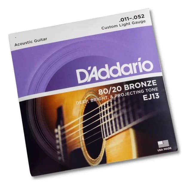Jogo De Cordas D´addario Violão Aço 011 Ej13 011-052