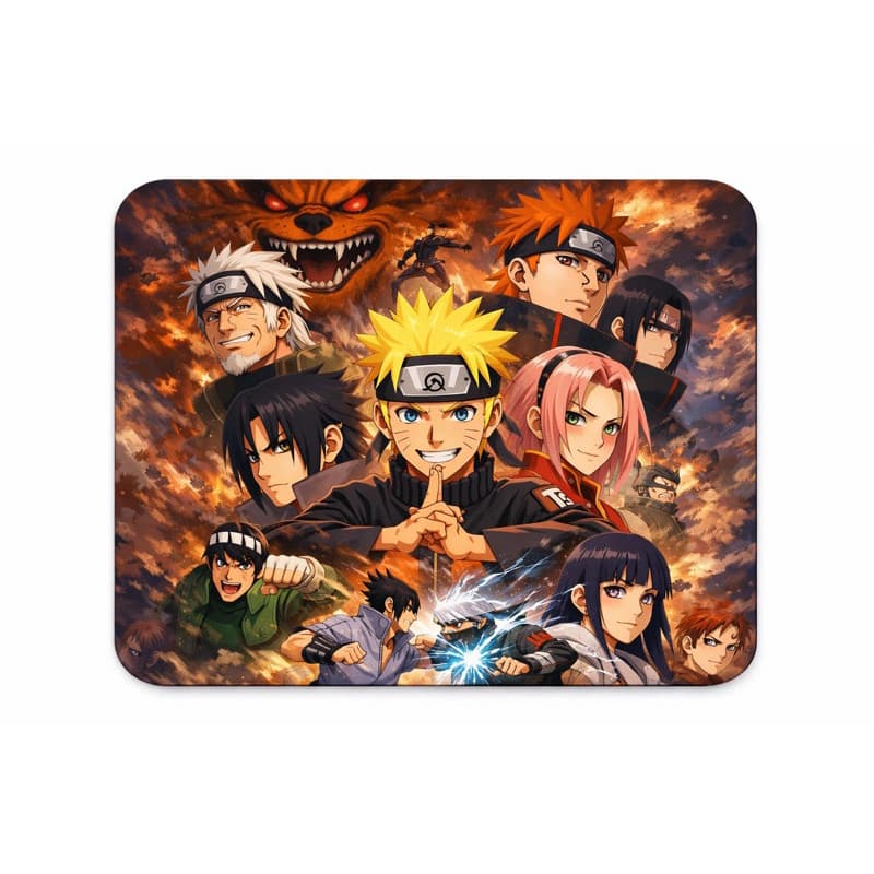 Mouse Pad Gamer Anime Naruto Personagens 15x18cm Antiderrapante