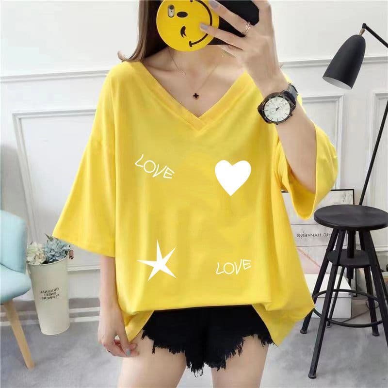 150kg roupas femininas de tamanho Extra grande 2025 novo estilo All-Match frente ombro manga curta camiseta feminina 100
