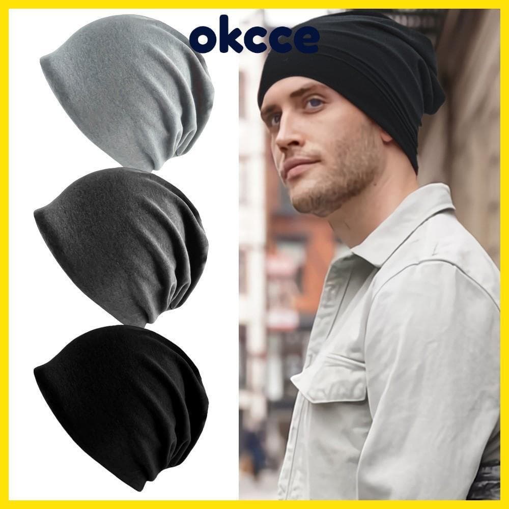 Gorro Desleixado OKCCE , De Malha De Algodão Macio Hip-Hop , Boné De Corrida Elástico Leve E Respirável