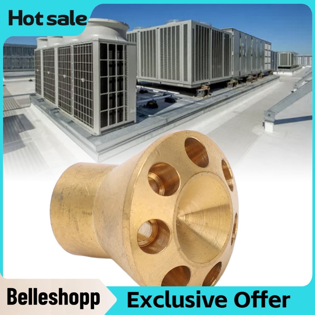 Belleshopp-br Distribuidor de refrigerante de latão, entrada de 12,8 mm, saída de 6,5 mm, 7 furos, acessório de