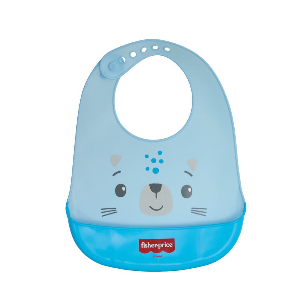 Babador Silicone Infantil Play Time Fisher Price Boy