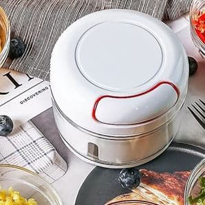Mini Processador Manual De Alimentos Com Lamina Inox Para Processamento Rápido De Vários Temperos