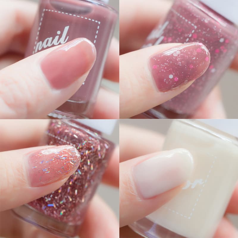 Esmalte sem cozimento de longa duração, não desbota, estudante, cor Nude, conjunto de esmalte clareador, à prova d'água,