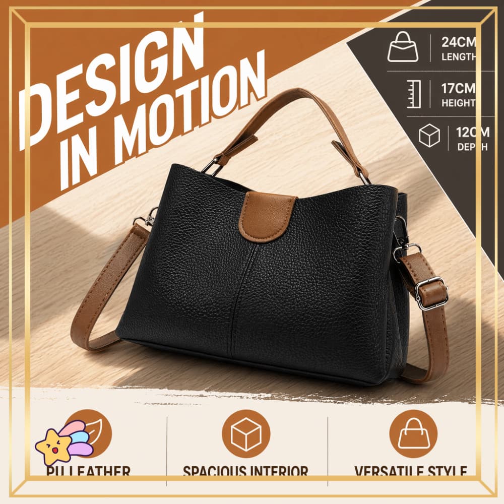 Bolsa Crossbody PETS1 , De Ombro Vintage Em PU Feminina De Cor Sólida De Grande Capacidade Couro Macio