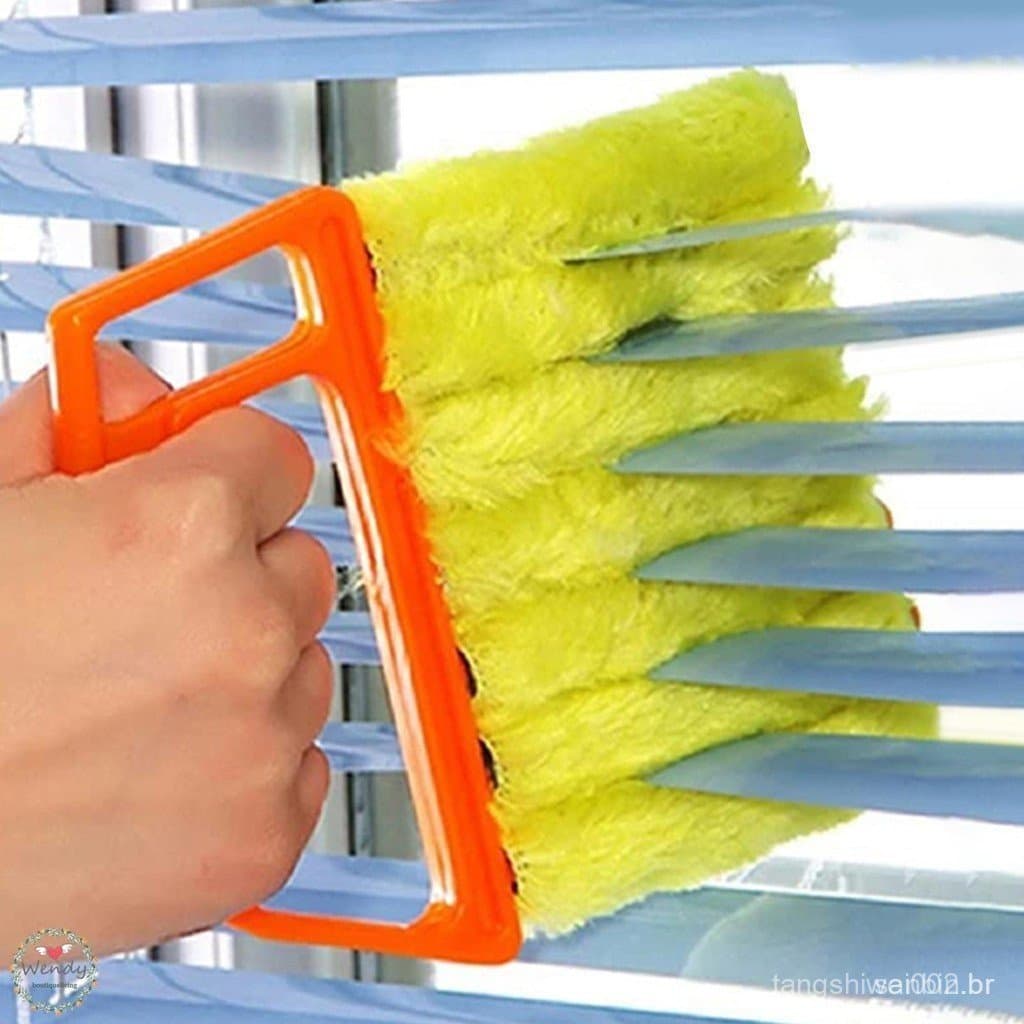 Escova Para Limpeza De Persianas De Janelas , Portátil Espanador Com 7 Mangas Removíveis Ar Condicionado , Utensílios Do