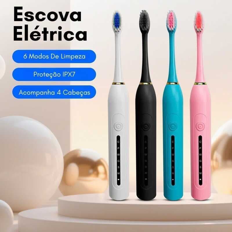 NOVO Escova de dentes elétrica recarregável Sonic