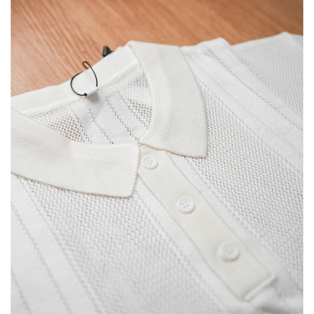 Camisa Polo Malha Fria Texturizada Leve | Gola Clássica | Máximo Conforto Respirável