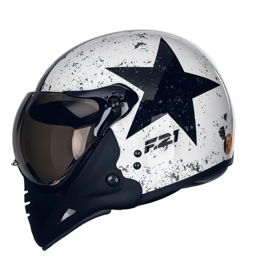 Capacete Moto Peels Com Queixeira Removível F-21 OLD TANK
