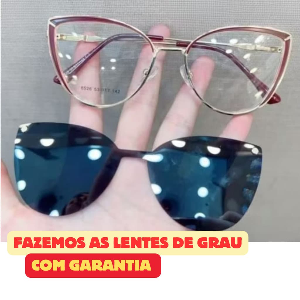DR-53 Armação de Óculos Clipon Metal Gatinho Receituário Óculos Metal