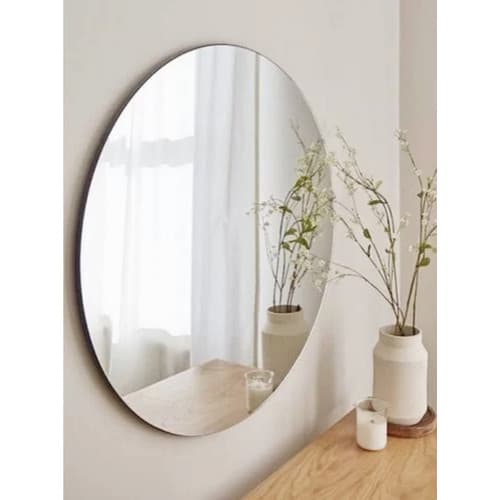 Espelho  Redondo Dupla Face 40cm Parede Decoracao Ambientes