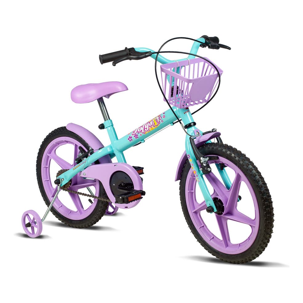Bicicleta Infantil Verden Fofys Aro 16 Com Cesta E Rodinhas