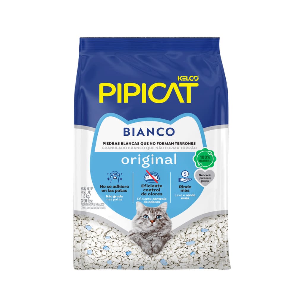 Granulado para Gatos Pipicat Bianco Original 1,8kg