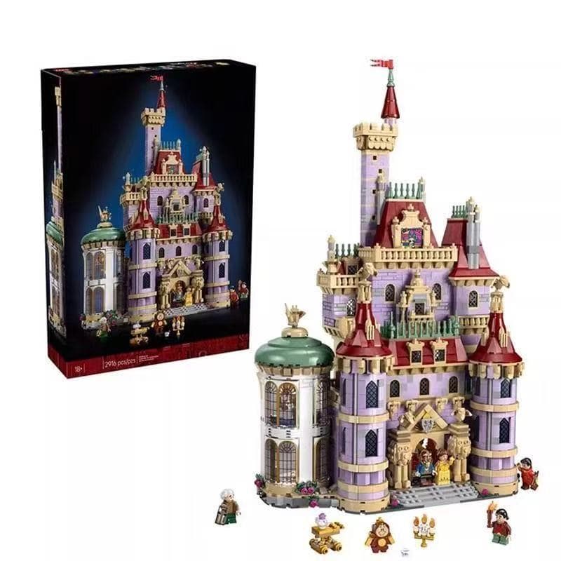 2916 PCS Compatível Lego 43263 Disney Series A Bela e a Fera Castelo Bloco de Construção Brinquedo Presente para Menina