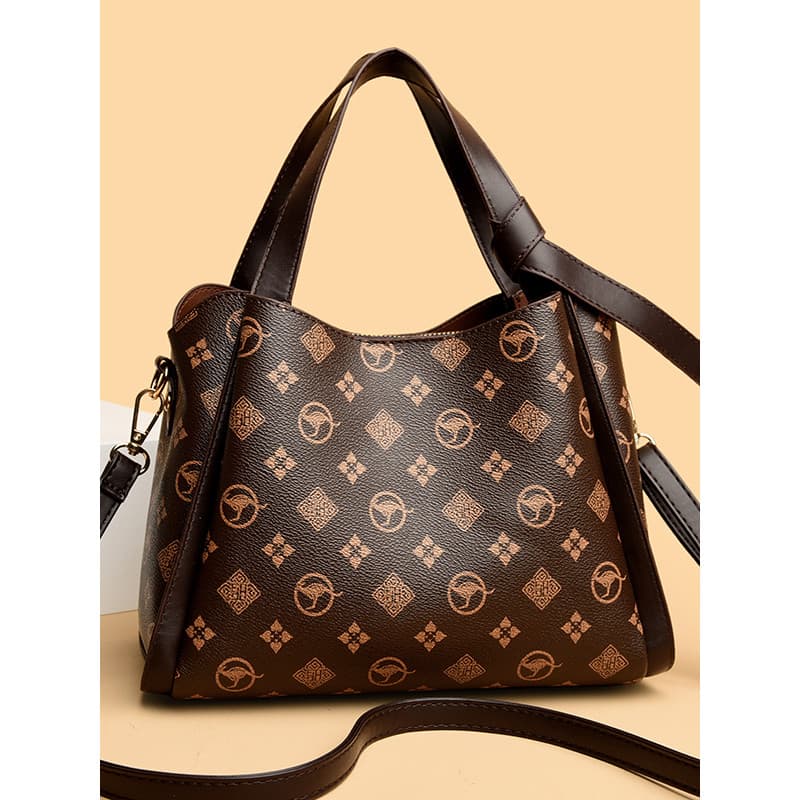 Bolsa balde impressa feminina 2026 novo estilo sacola feminina Commuter portátil bolsa de ombro de grande capacidade bol
