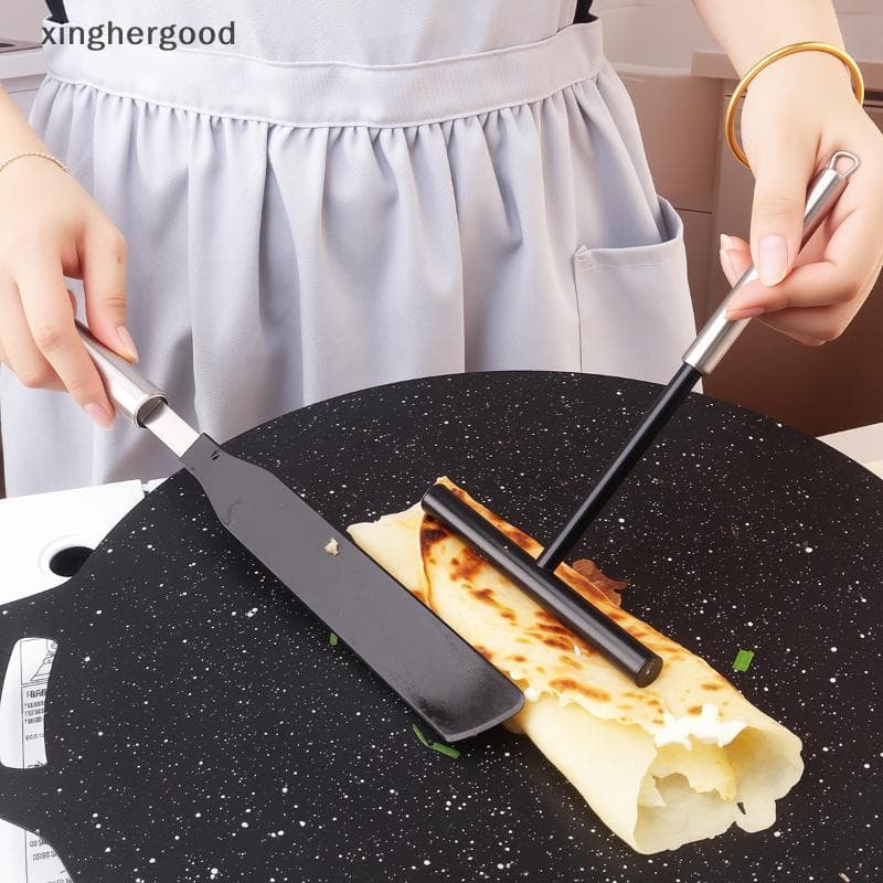 Xinghergood Espalhador De Crepe Francês Em Aço Inoxidável , E Espátula , Kit De Panqueca , Como Ferramentas Para Espalha