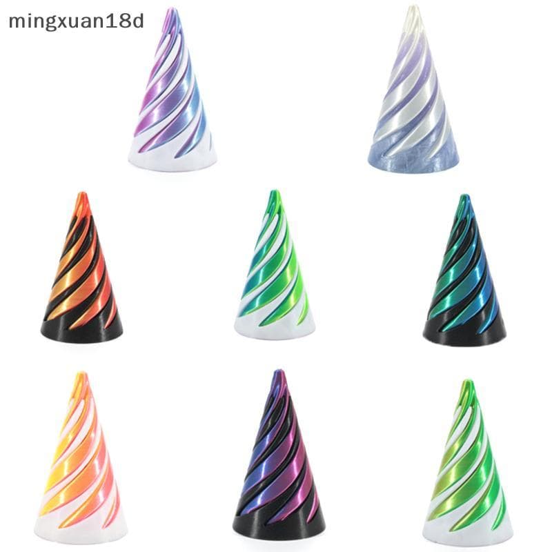ming Brinquedo De Cone Espiral Impresso Em 3D Fidget Toy Mini Vortex Thread Illusion [COD]