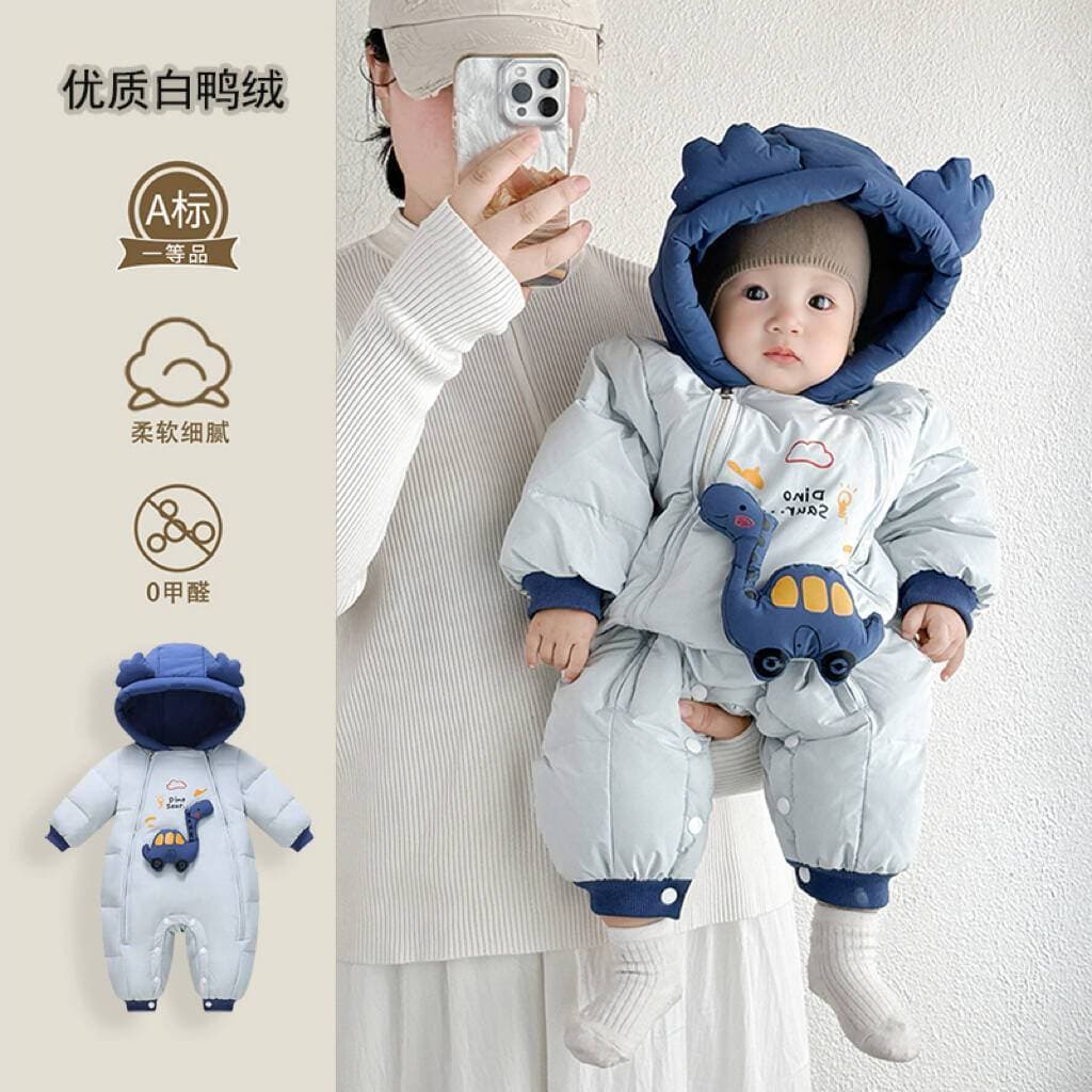 Bebê recém-nascido jaqueta macacão inverno Outing roupas pequeno mês de idade 0-1 anos de idade meninos meninas roupas d