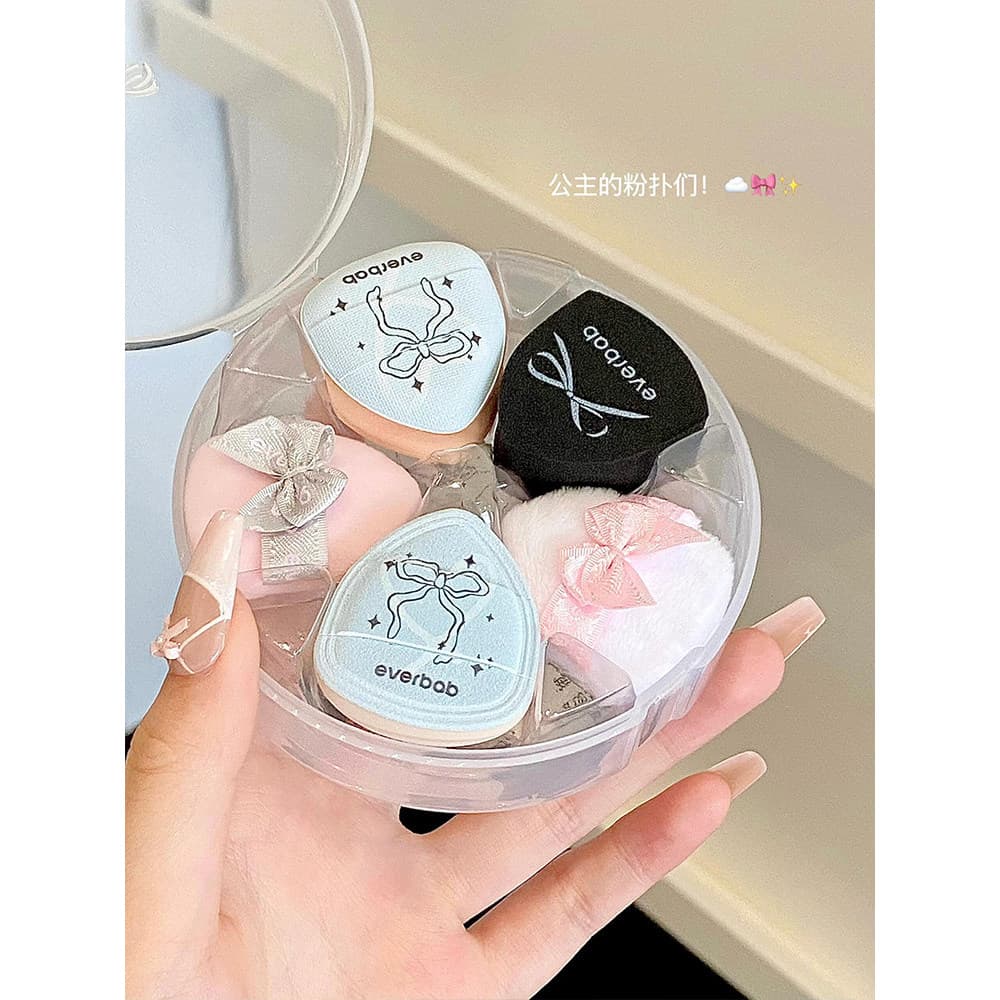 Todo-poderoso princesa puff ~ influenciador mesmo estilo arco série Multi-Purpose puff Blush parque dedicado molhado sec