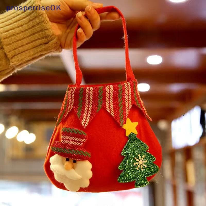 [newpros] Saco De Doces De Natal Presente Infantil Jardim De Infância Embalagem [pubr]