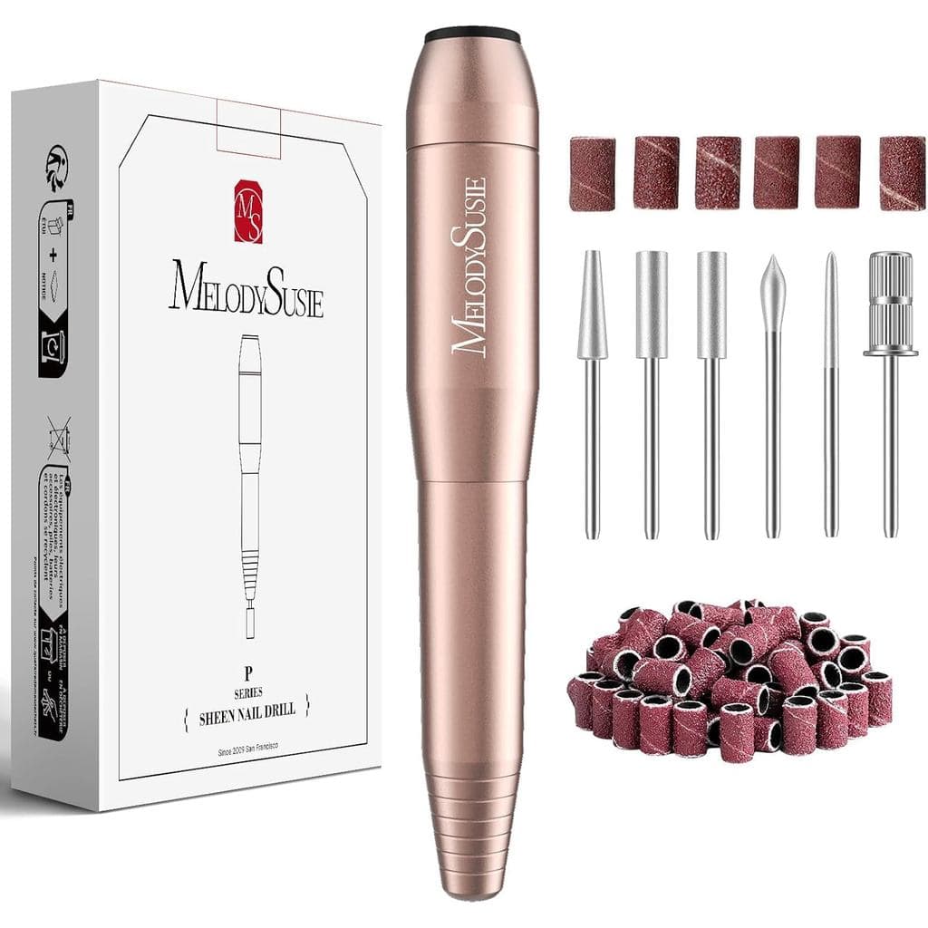 MelodySusie PC120I Lixadeira de Unhas 20000RPM para Iniciantes, Lixadeira Elétrica Compacta Portátil, Conjunto de Manicu