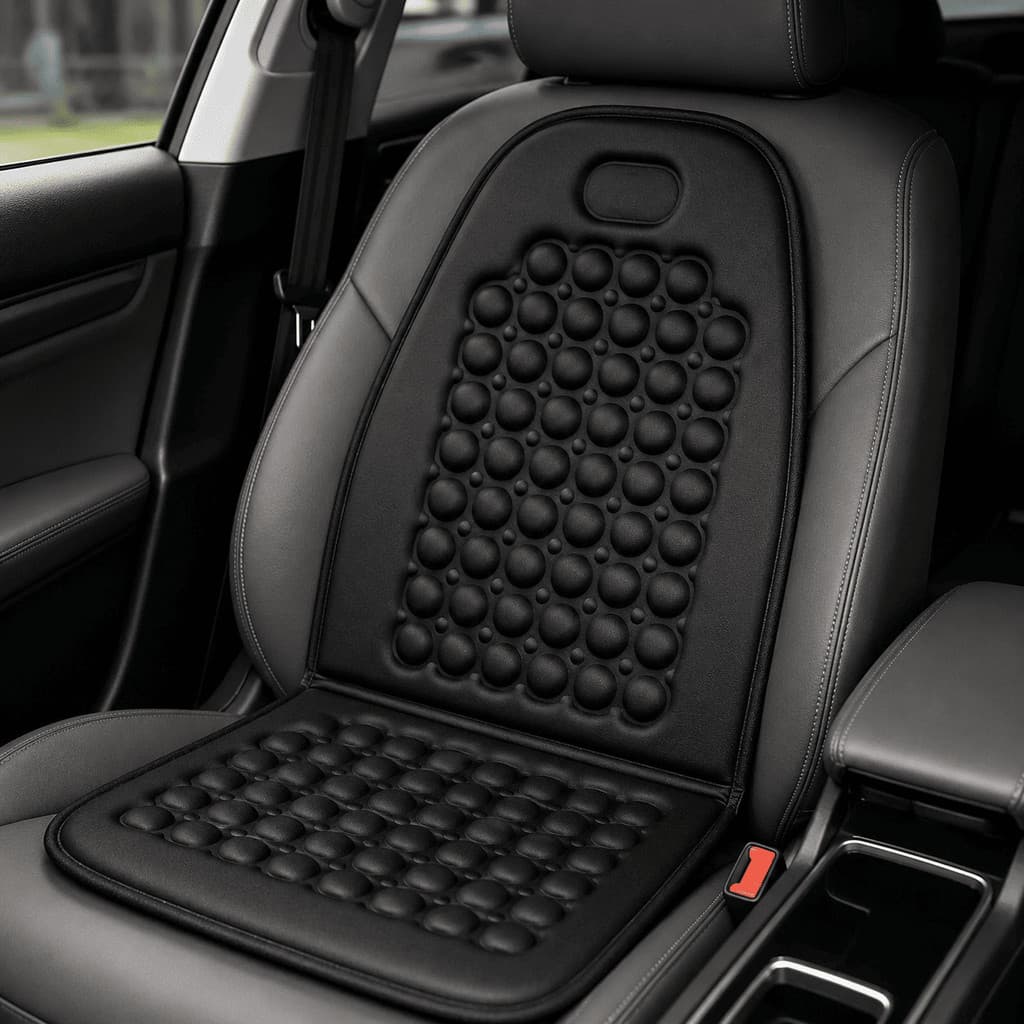 kit 2 Encosto/ Assento Massageador Automotivo Universal Conforto Ergonômico Para Carro
