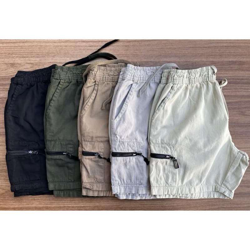 SHORT SARJA CARGO 2 BOLSO ZIPER LATERAL - ENVIO IMEDIATO