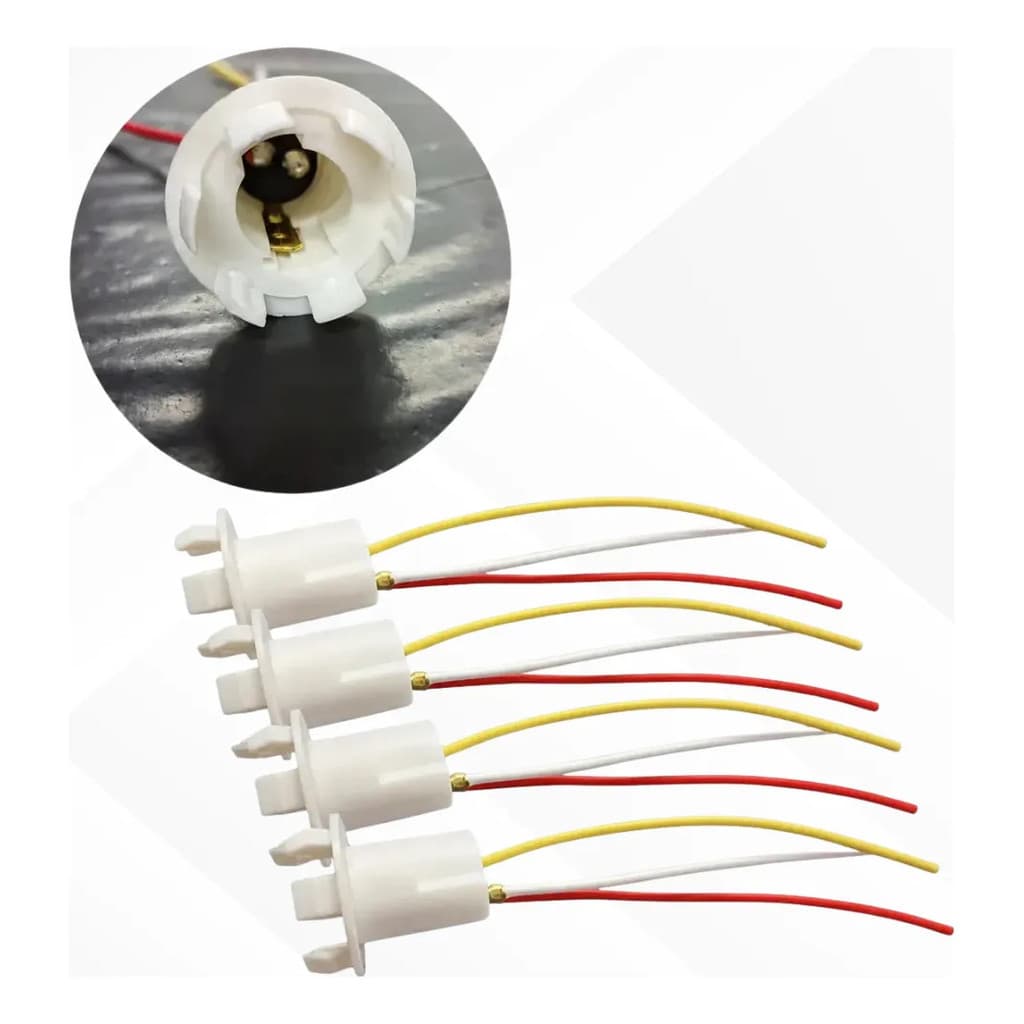 Kit 4 - Soquete Margarida Para Lâmpada 2 Polos Universal