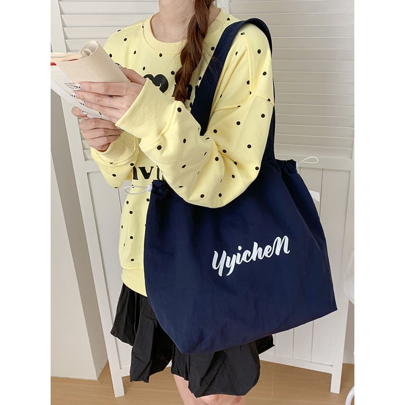 Novo estilo carta leve All-Match bolsa de ombro feminino estudante grande capacidade ins estilo sacola Casual Commuter b
