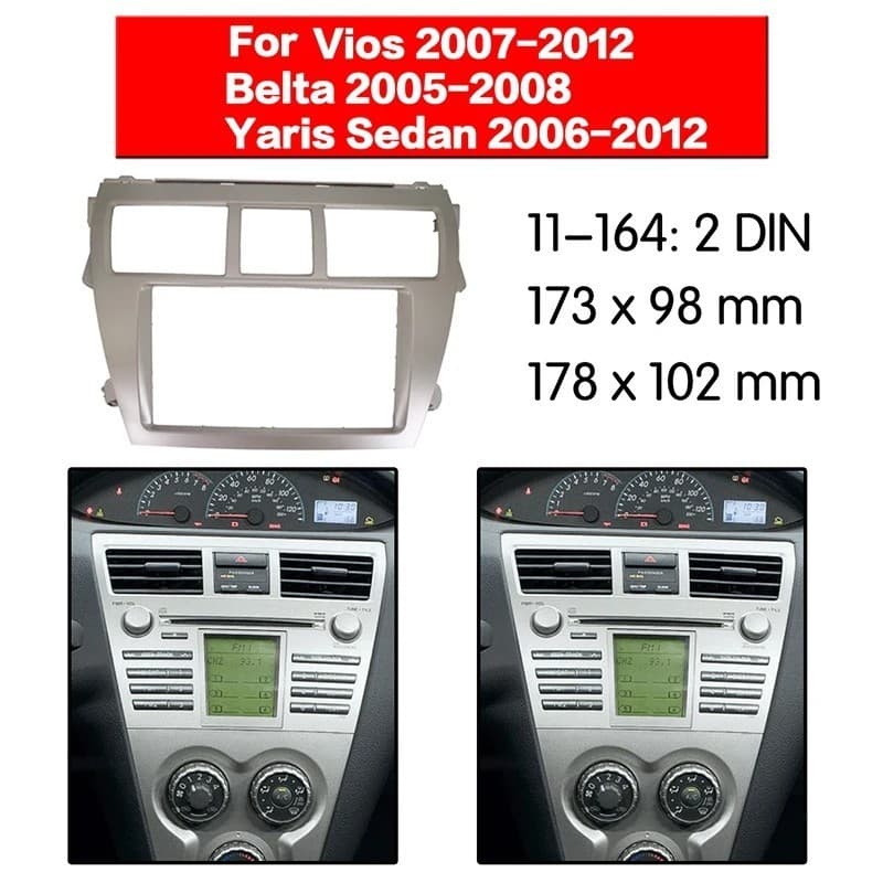 Alta qualidade-Toyota Vios Vios 2008 Painel de controle Central de navegação Android Variedade de estrutura modificada a