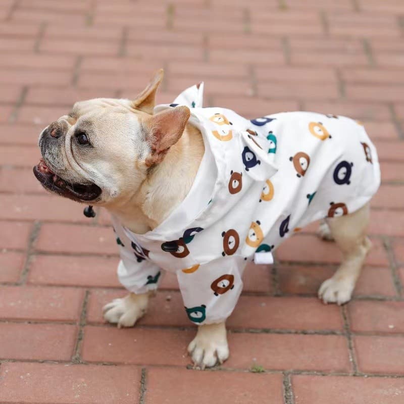 Capa de chuva para cachorro, capa de chuva à prova d'água para animais de estimação, primavera verão, fina, pequena, Pon