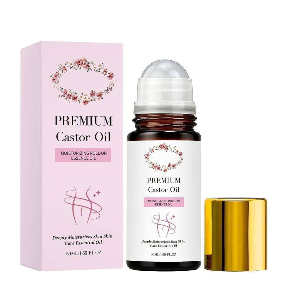Óleo Hidratante Roll-On Castor – Hidratação Profunda para Pele Seca, Óleo Nutritivo para Cutículas e Sobrancelhas, Fórmu