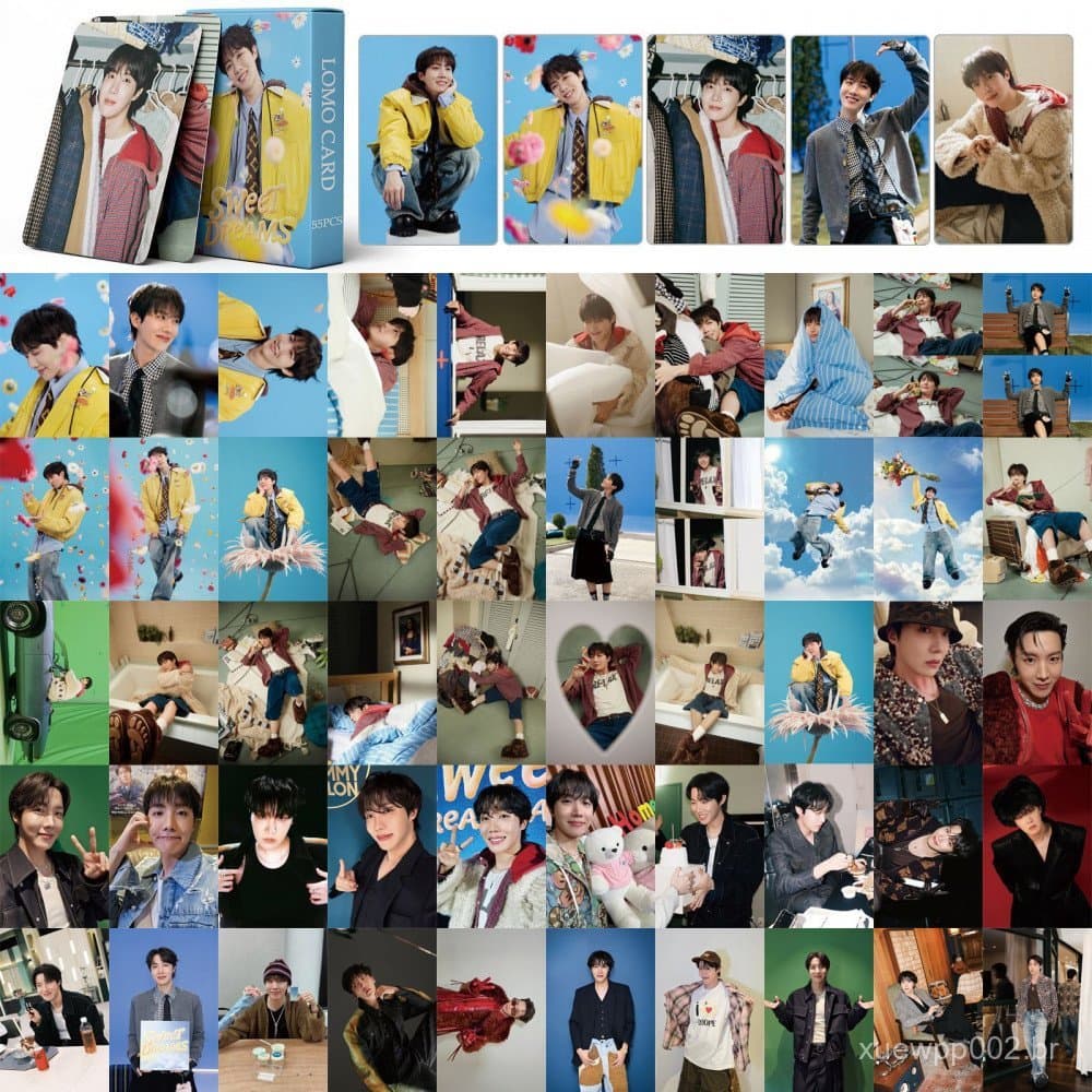 LINXX 55 Unidades BTS J-HOPE SWEET DREAMS LOMO Cartões Fotográficos K-Pop Boy Group Fan De Torcedor Colecionáveis Com Ál