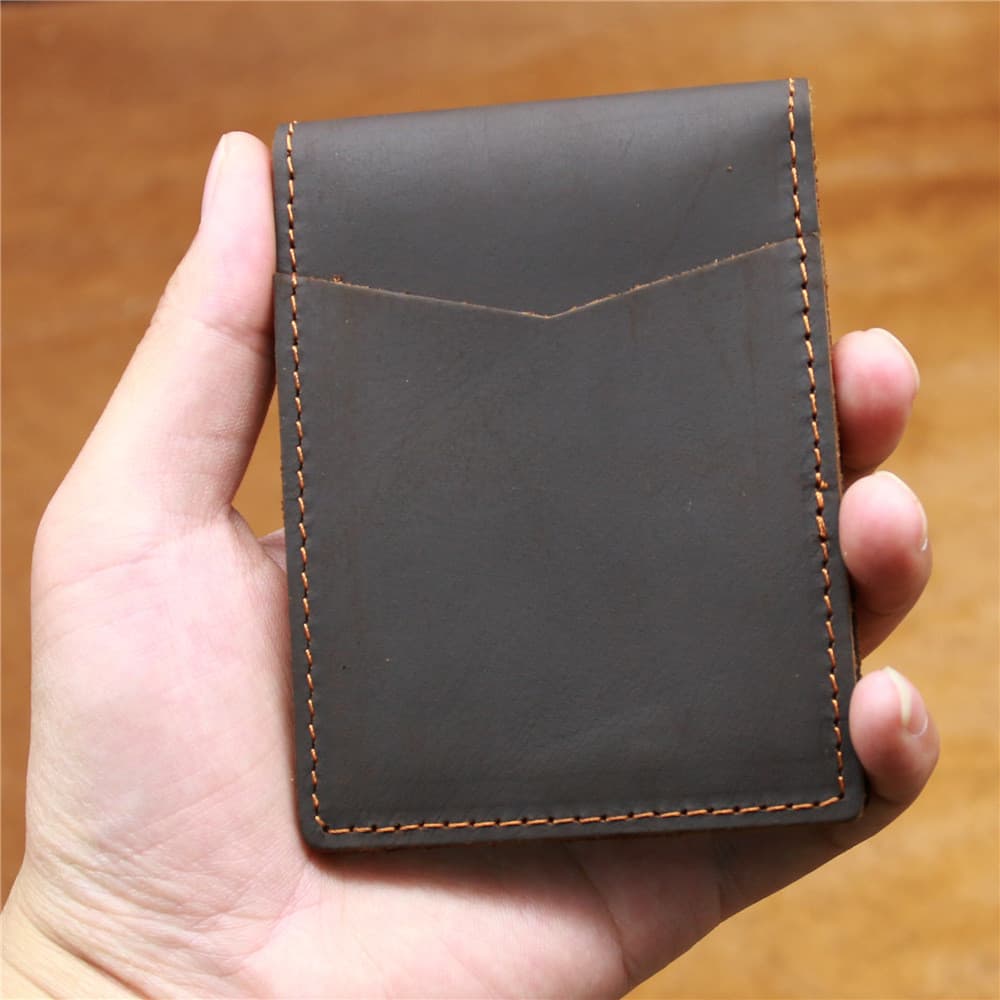 Capa de couro artesanal para carteira de motorista, masculina, multifuncional, cavalo louco, carteira de motorista, ultr