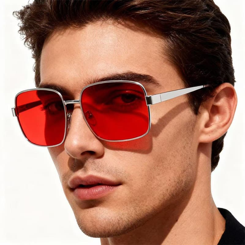 Venda Imperdível Novo Estilo De Óculos De Sol De Armação Grande De metal Para Homens E Mulheres , Direção , Retrô Quadra