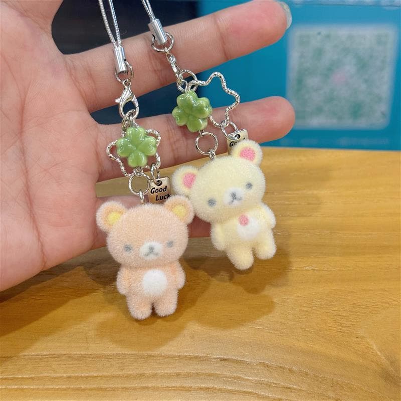 Pingente de corrente de telefone móvel bonito reunindo fácil Super bonito pingente chaveiro dos desenhos animados trevo