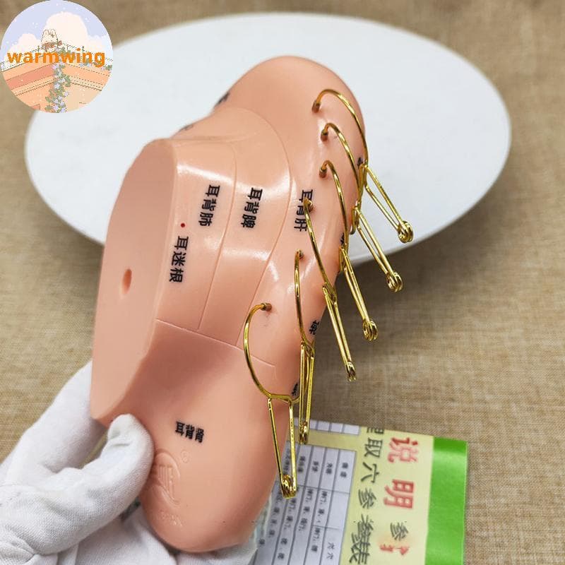 Warmwing Acupuntura Ponto De Pressão Massageador Portátil ic Orelha Meridiano Acupressão Clipe Ouro Ferramenta Massagem