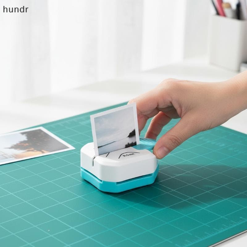 [hundr] Cortador Redondo De Canto 3 Em 1 Para Cartões De Scrapbook DIY , Alças De Materiais Plásticos De Metal , Ferrame
