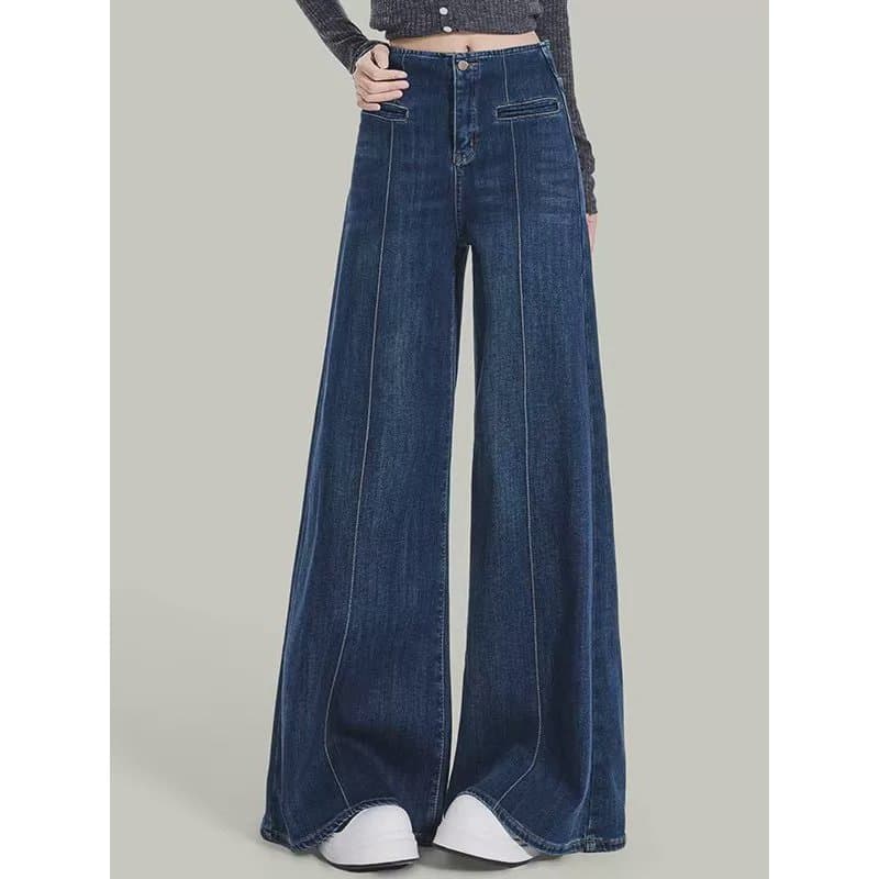2026 novo estilo não-Legging Jeans de perna larga feminino primavera verão na moda venda quente moda solta correspondênc