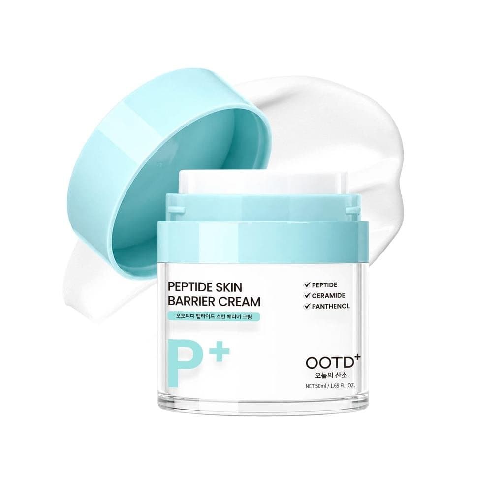 # Creme Hidratante com Peptídeos OOTD para o Rosto, Creme Protetor da Barreira para Pele Seca e Sensível, Loção Hidratan