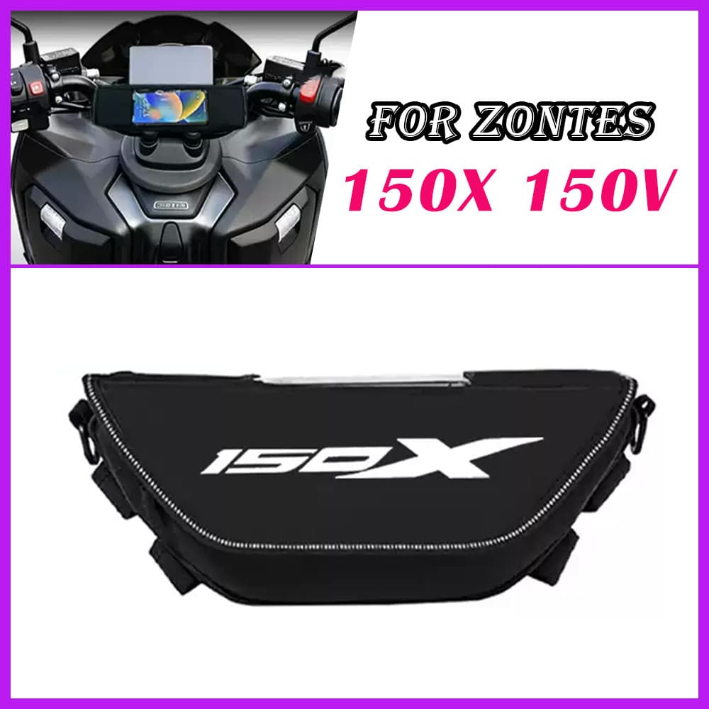 Para Zontes 150X 150V X150 V150 150x150 V ZT150X ZT150V 2026 Acessórios Da Motocicleta Saco Do Guiador À Prova Dwaterpro